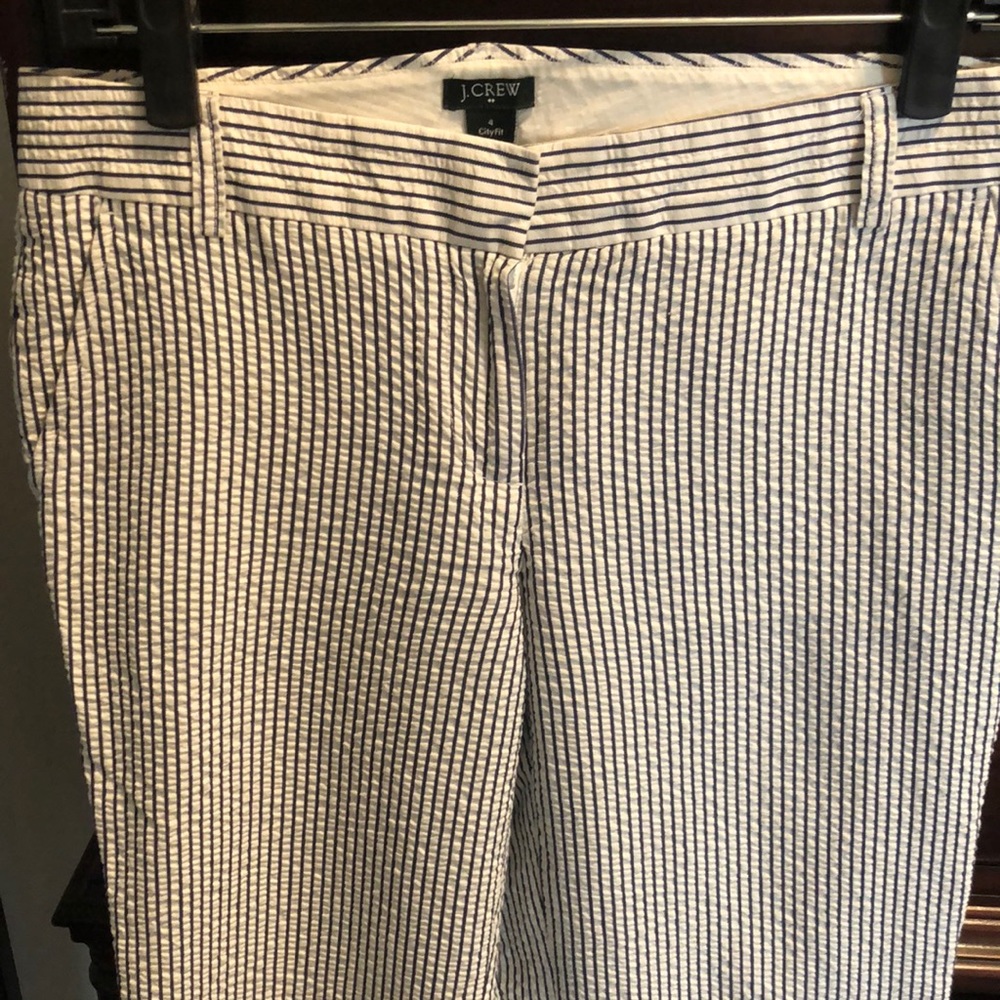 JCrew City Fit Seersucker Women’s Pants Size 4